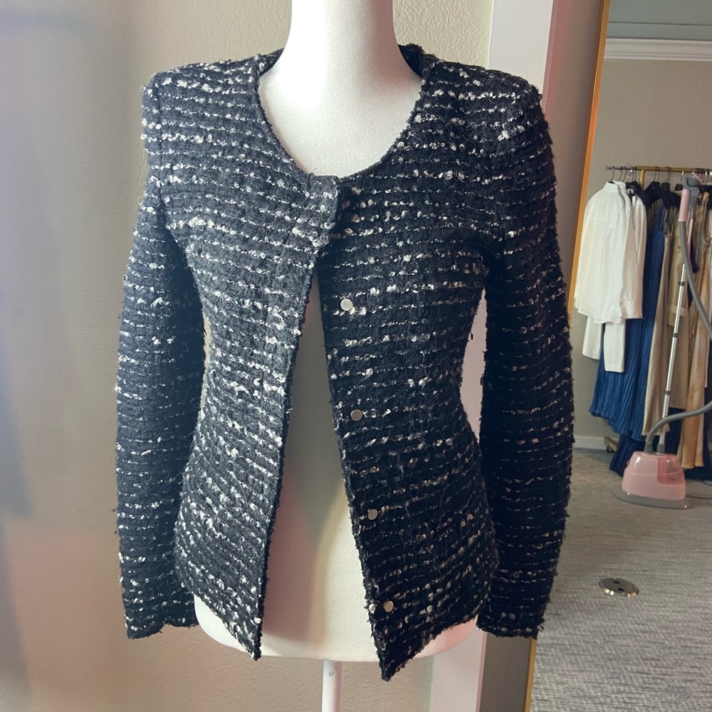 Black knit jacket | Iro